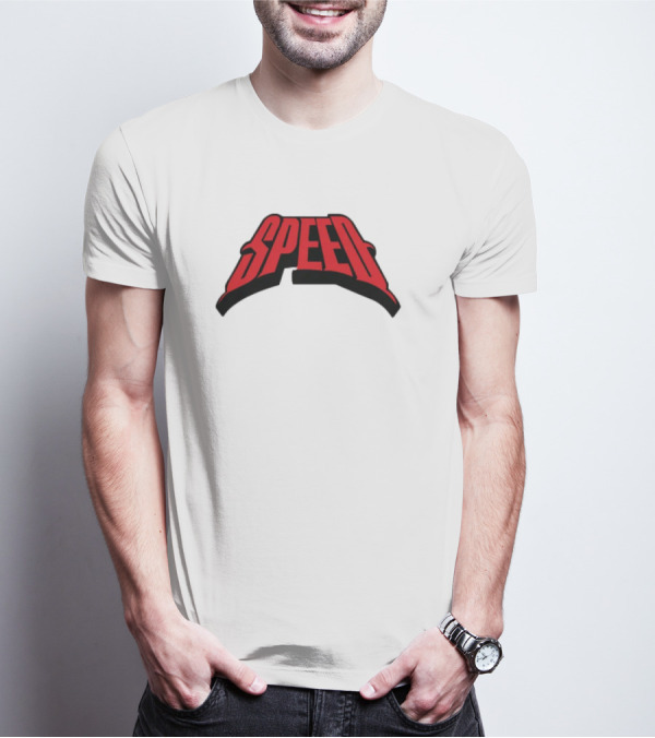 Speed Red Bold Arch Logo T-Shirt