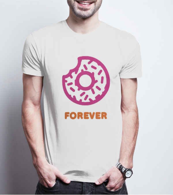 Dunkin Donut Forever Merch Pink Sprinkled T-Shirt