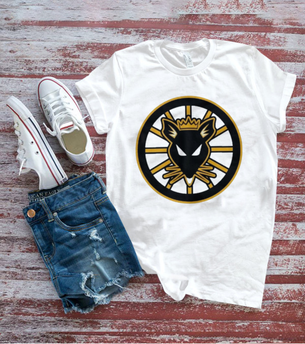 Rat Kings Emblem Circular Rat Head With Crown T-Shirt