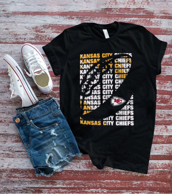 Kansas City Chiefs Youth Box Football KC Logo T-Shirt