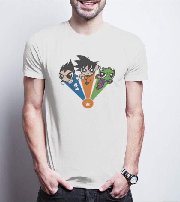 Geek Covers Powerball Boyz Anime Fusion Trio Jump T-Shirt