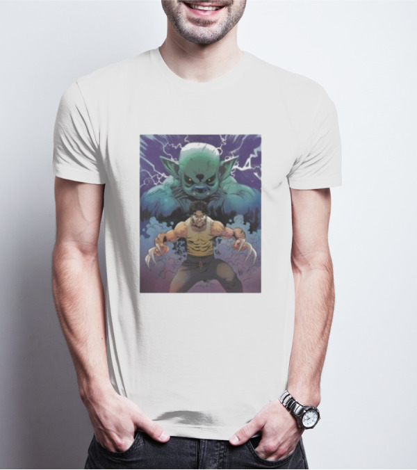 Rick Glassman Rick And Goblin Wolverine Style Fantasy T-Shirt