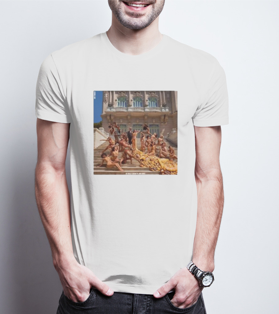 Sofi Tukker Bread Album Cover Art Dripping In Bread On Grand Staircase T-Shirt