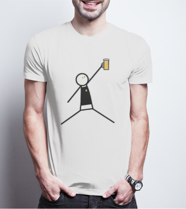 The Schottland Jumpman Stick Figure Beer Icon Scotland T-Shirt