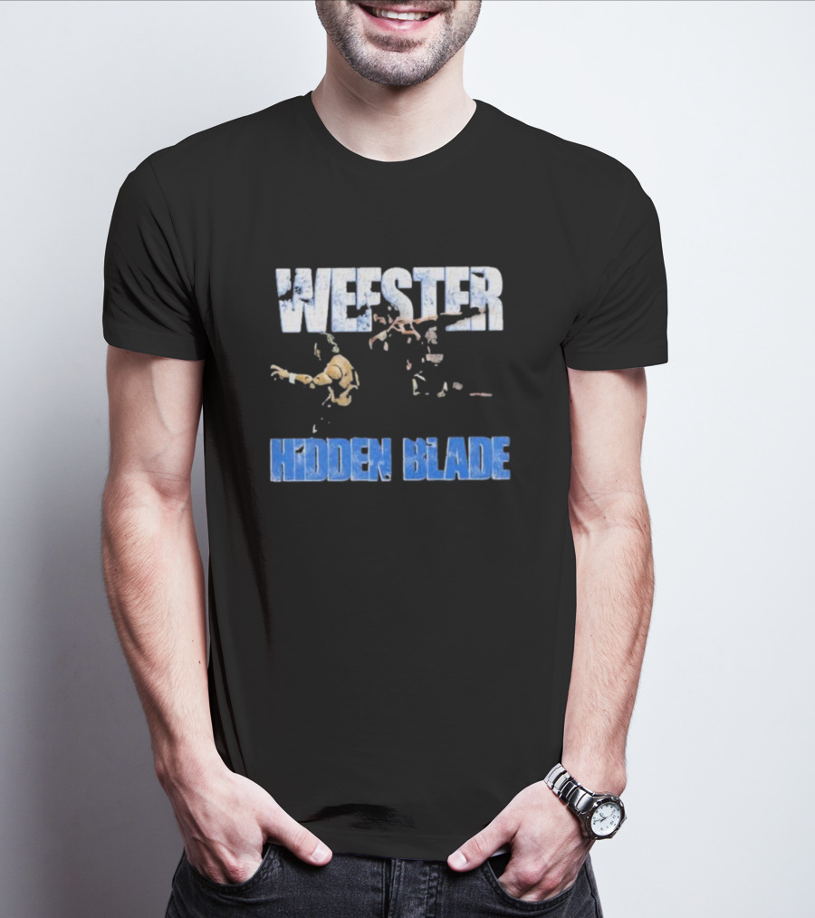 Wefster Hidden Blade Wrestling Action And Combat T-Shirt