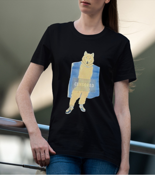 Lisan Jal Gaib Censored Wolf Retro Sneakers T-Shirt