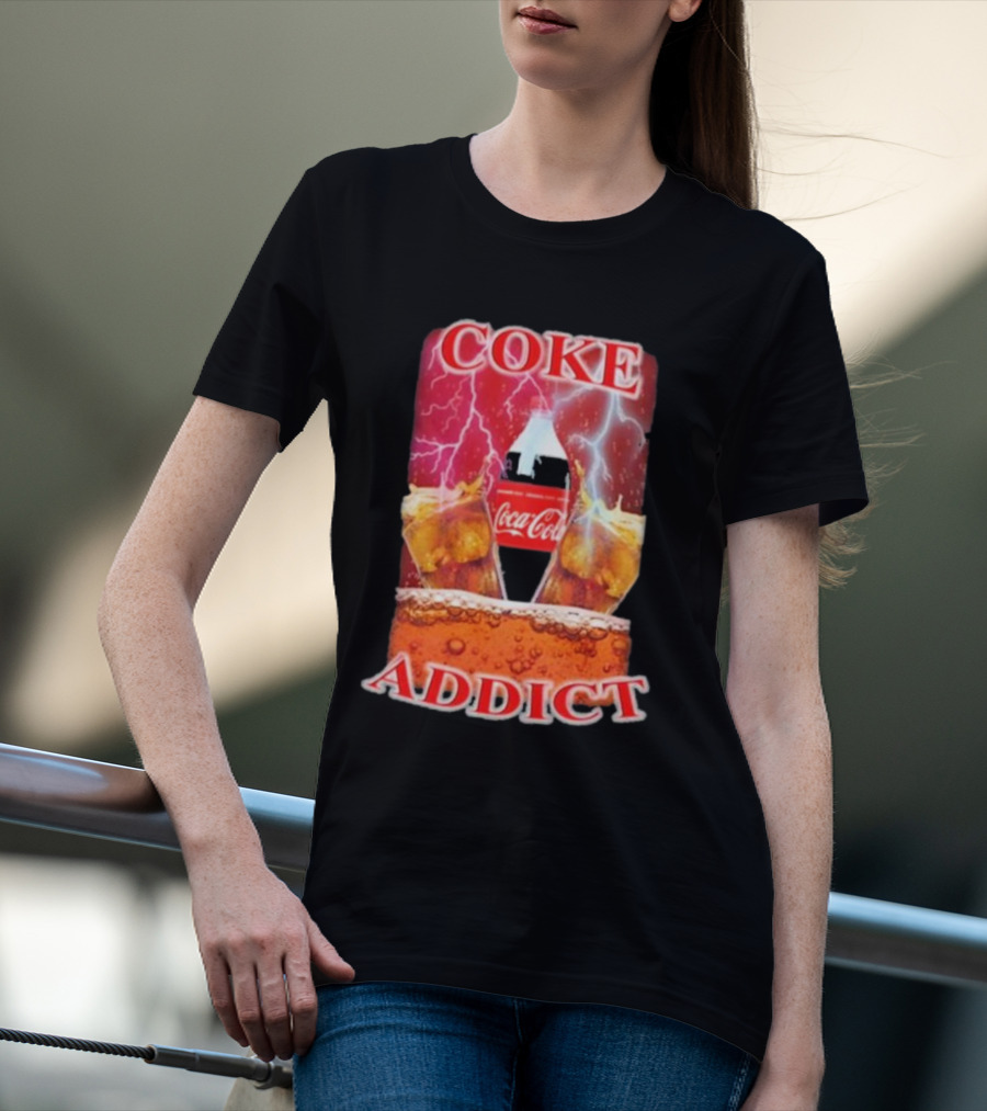 Coke Addict Orbital Clothing Coca-Cola Lightning Bubbles T-Shirt