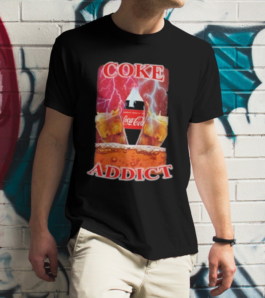 Coke Addict Orbital Clothing Coca-Cola Lightning Bubbles T-Shirt