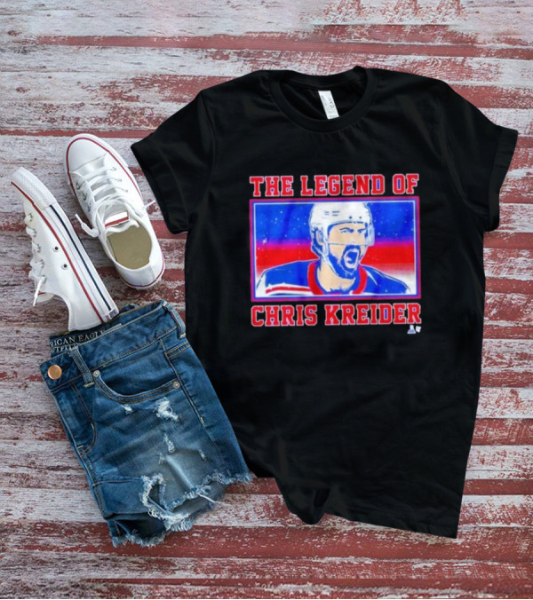 The Legend Of Chris Kreider Hockey Icon Burst T-Shirt