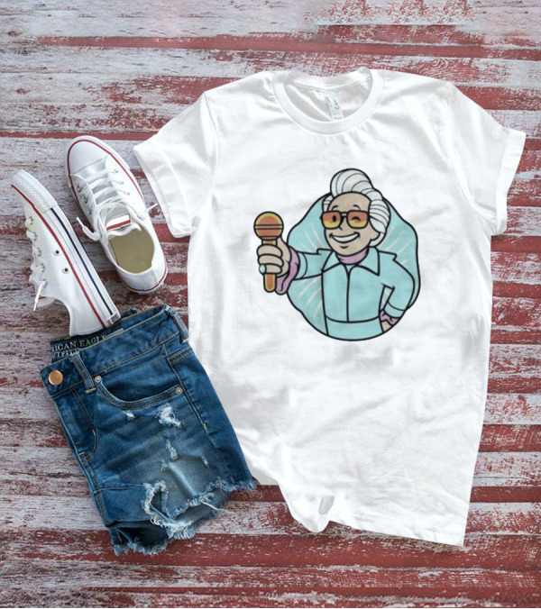 Vault Boy Style Character With Microphone Named Baby Billy T-Shirt