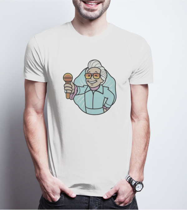 Vault Boy Style Character With Microphone Named Baby Billy T-Shirt