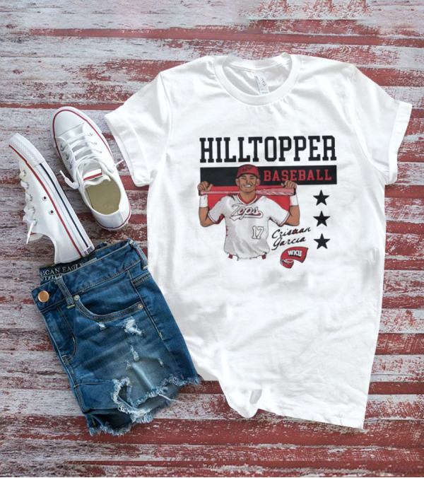 Hilltopper Baseball Tops 17 WKU Cristian Garcia T-Shirt