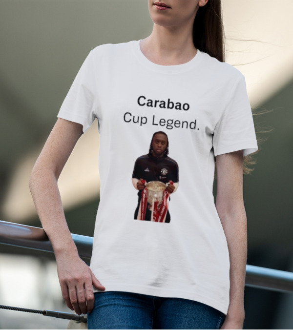 Carabao Cup Legend Football Icon Holding Trophy T-Shirt
