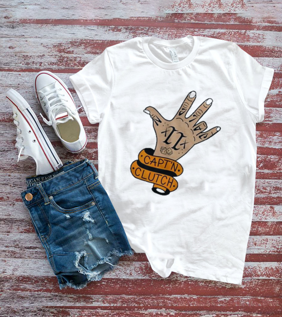 Cap’n Clutch Five Dice Hand Tattoo T-Shirt