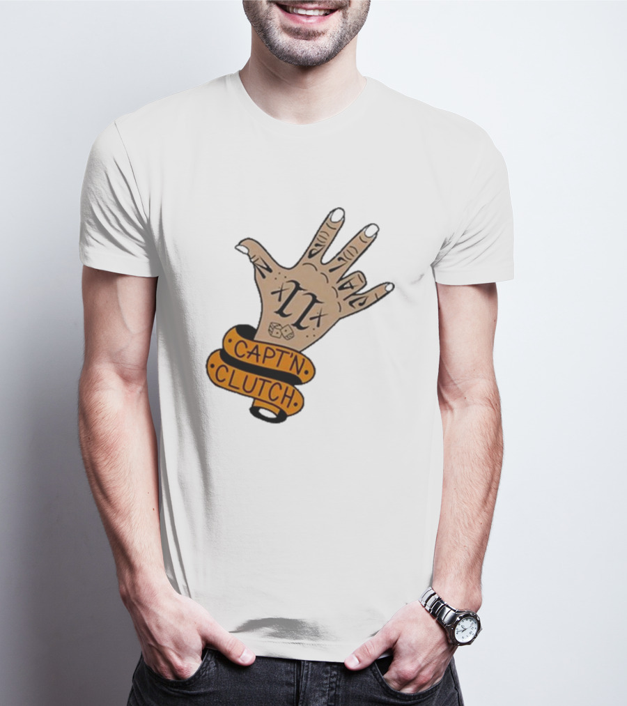 Cap’n Clutch Five Dice Hand Tattoo T-Shirt