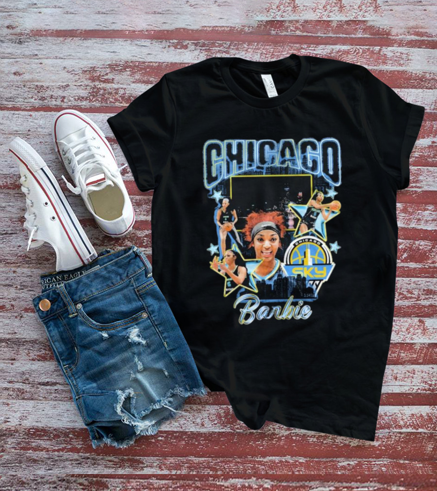 Chicago Sky Barbie Basketball Chicag0 Images T-Shirt