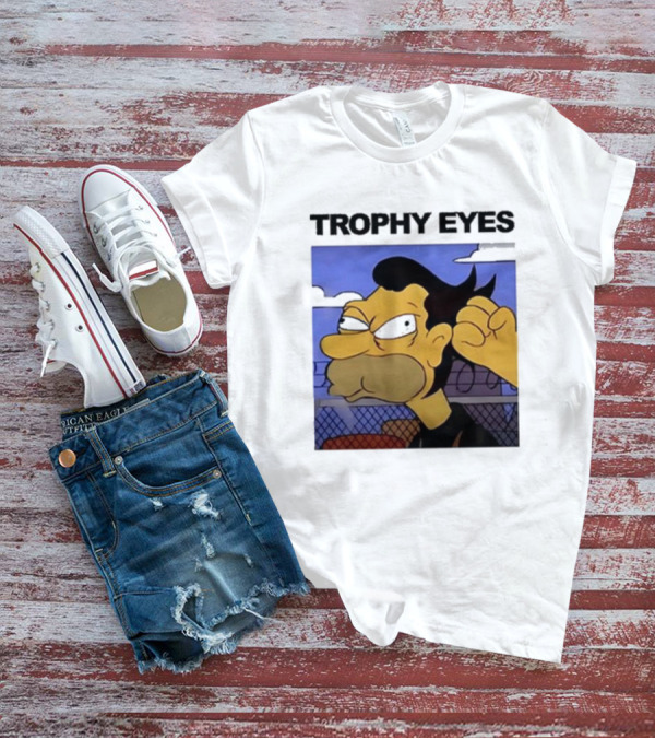 Trophy Eyes Angry Lenny Fence Background T-Shirt