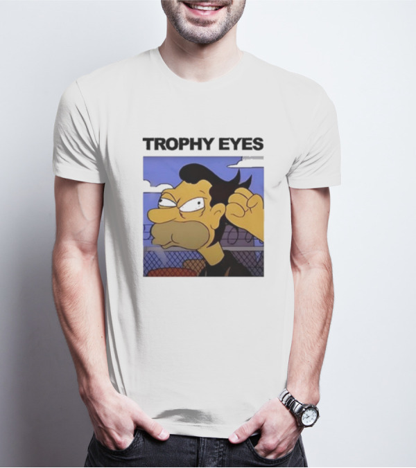 Trophy Eyes Angry Lenny Fence Background T-Shirt
