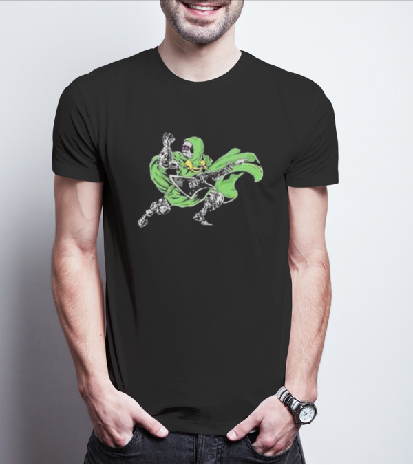 Mfer Doom Inko Metal Guitar Villain Green Cloak T-Shirt