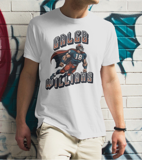 Caleb Williams Football Heroic Number 18 Superhero T-Shirt