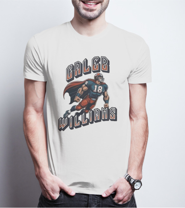Caleb Williams Football Heroic Number 18 Superhero T-Shirt