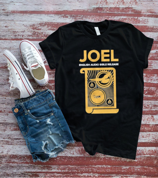 JOEL English Audio Bible Release Scroll Locust Bird Flame Icons T-Shirt