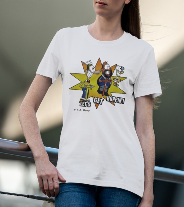 Let's Get Hoppin D.J. Berry Comic Burst T-Shirt