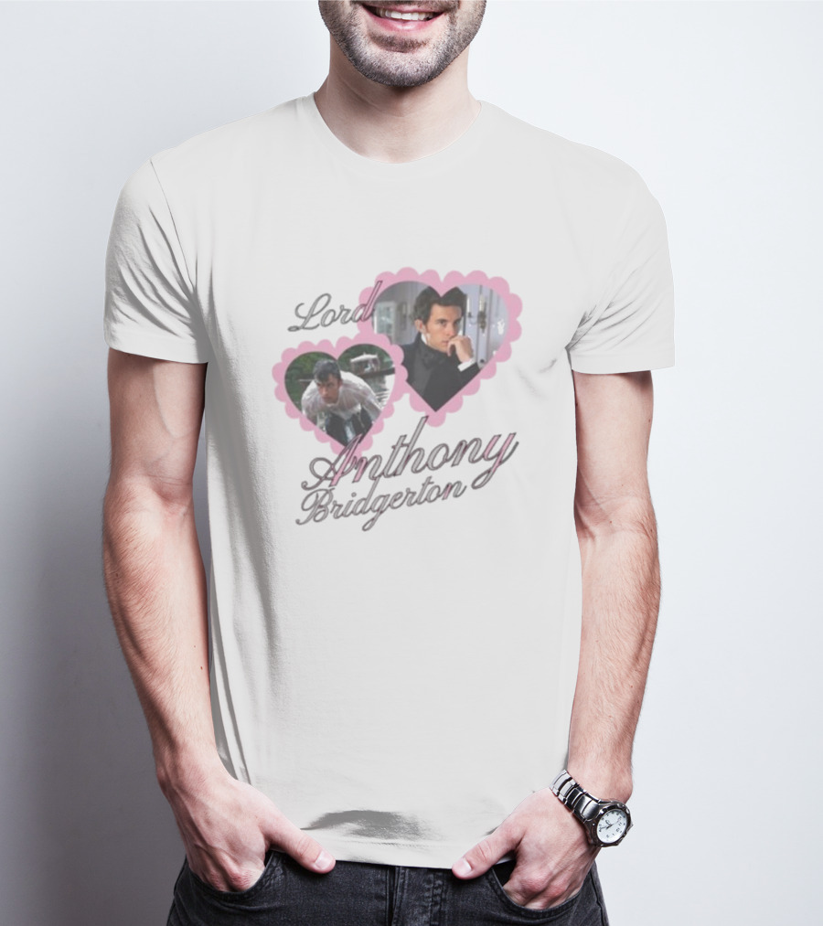 Lord Anthony Bridgerton Heart Frames And Portraits T-Shirt
