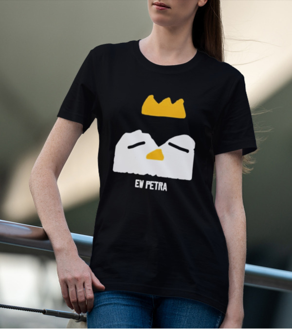 Petra Groaning Crown Face Icon Ew Text T-Shirt