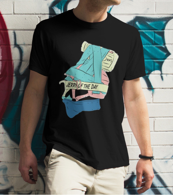 Jerry Of The Day VHS Straps Multicolor Gear T-Shirt