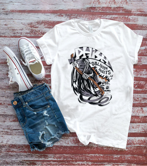 Dark Reaper With Scythe Oblivion Awaits Graves T-Shirt