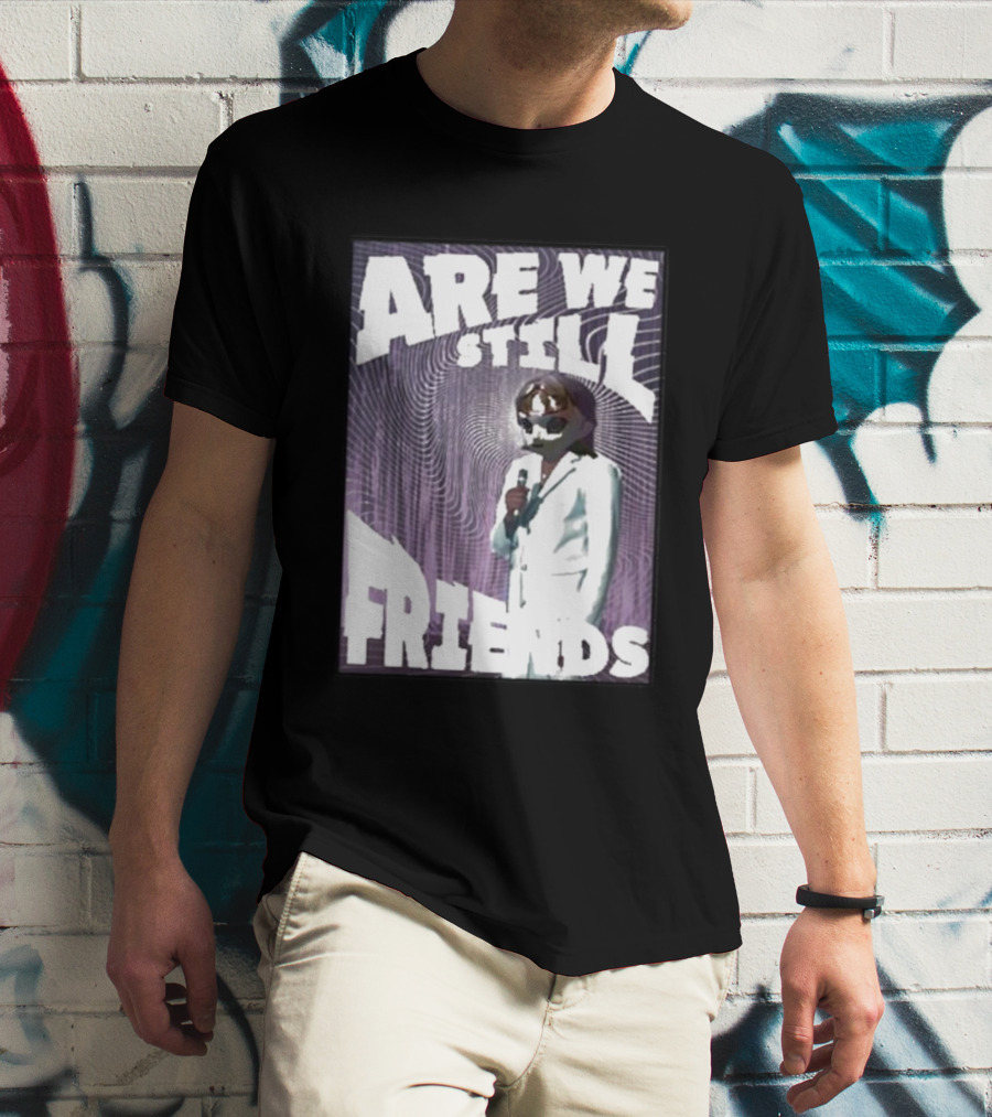 Are We Still Friends Retro Microphone T-Shirt