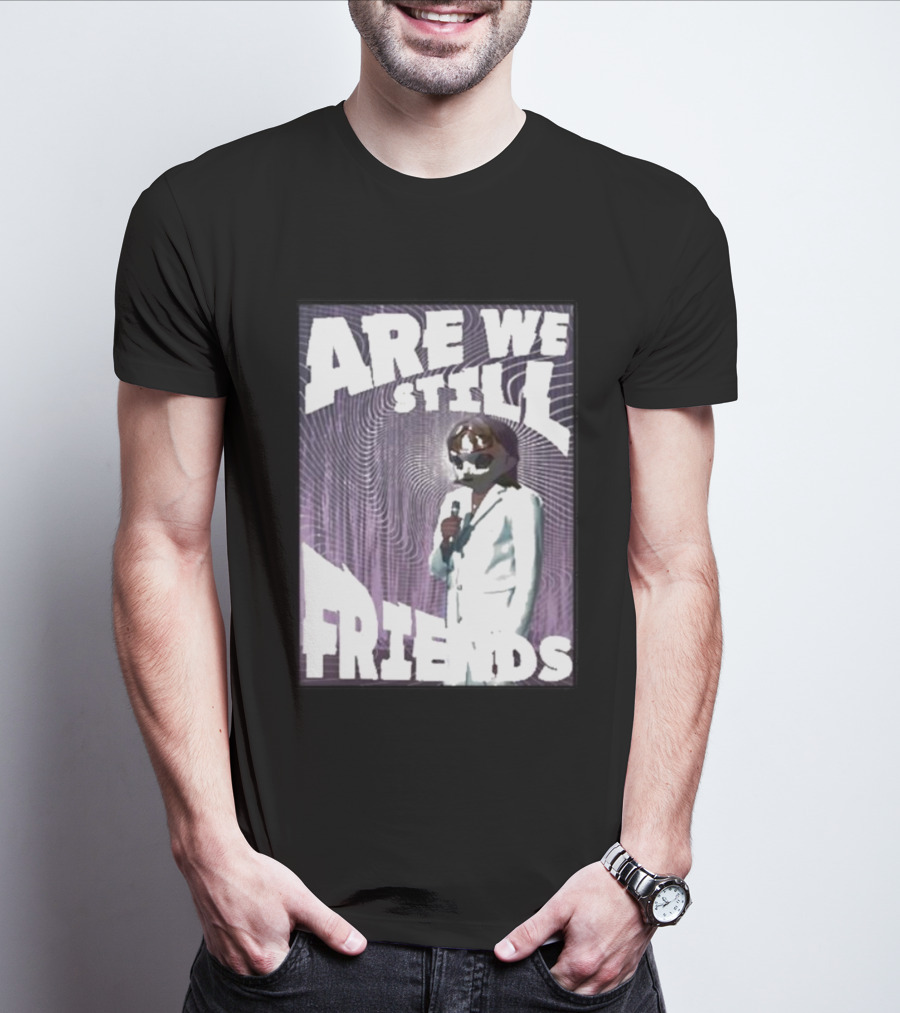 Are We Still Friends Retro Microphone T-Shirt