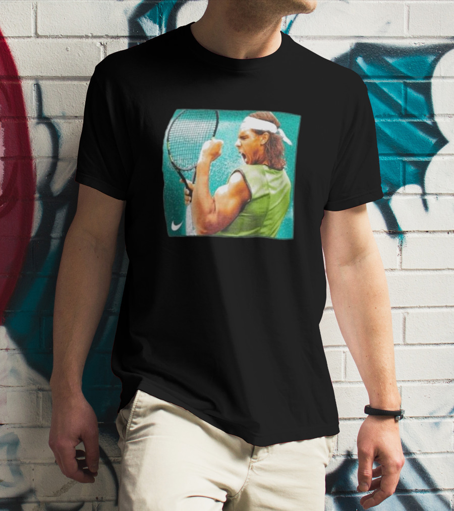 Rafael Nadal Iconic Tennis Celebration Roland Garros T-Shirt