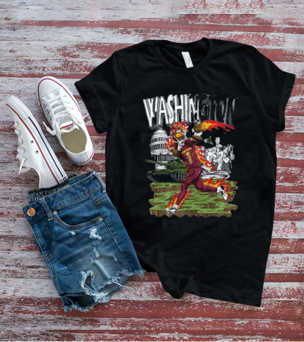 Washington Dark Horse Jd X Dh Football Fire Monuments T-Shirt