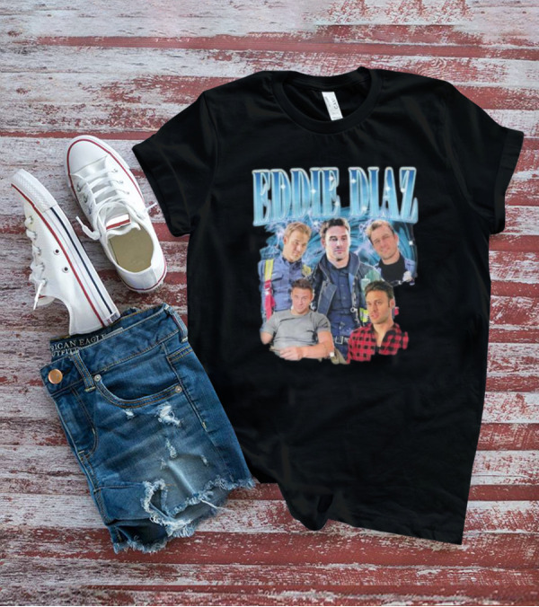 Eddie Diaz Firefighter Tribute Montage T-Shirt