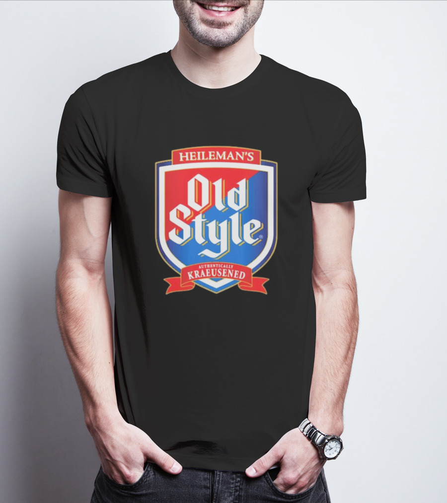 Heileman's Old Style Authentically Kraeusened Shield T-Shirt