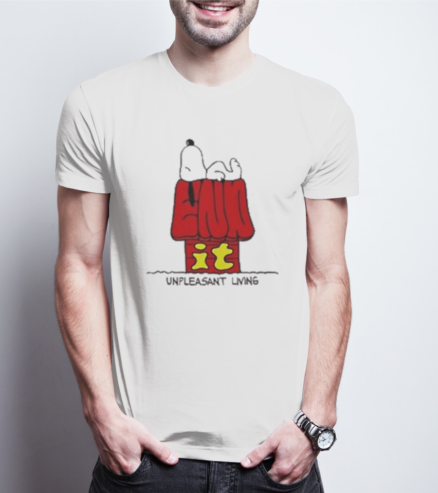 End It Unpleasant Living Pistachio Gallery Doghouse T-Shirt