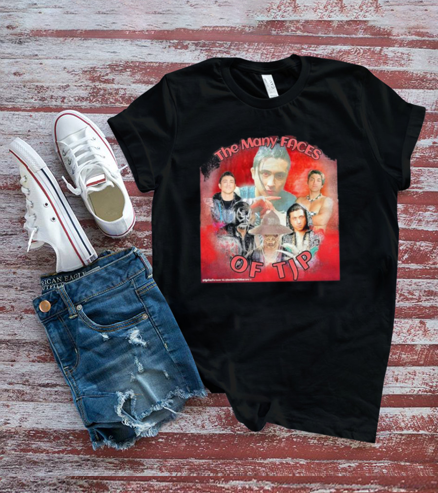 The Many Faces Of TJP Wrestler Transformations And Characters T-Shirt
