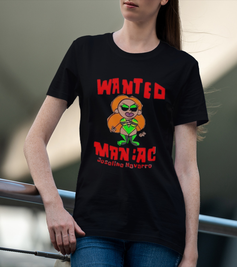 Wanted Maniac Joseline Navarro Character Design Vibrant Costume T-Shirt