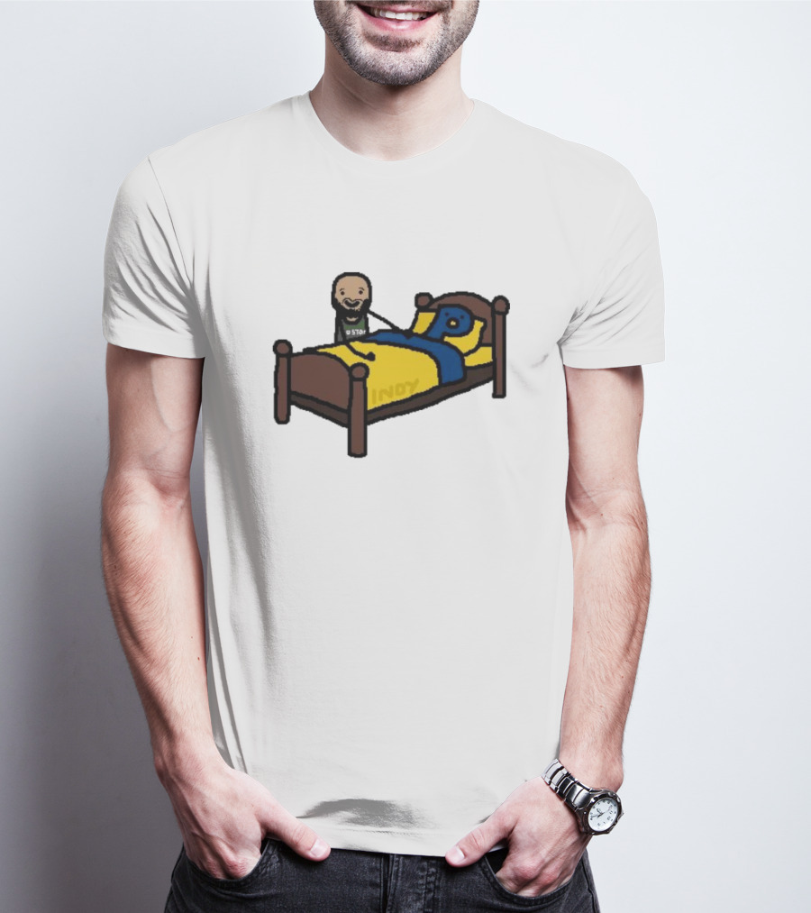 Derrick Night Night NBA Paint Sleepy Bedtime Cartoon T-Shirt