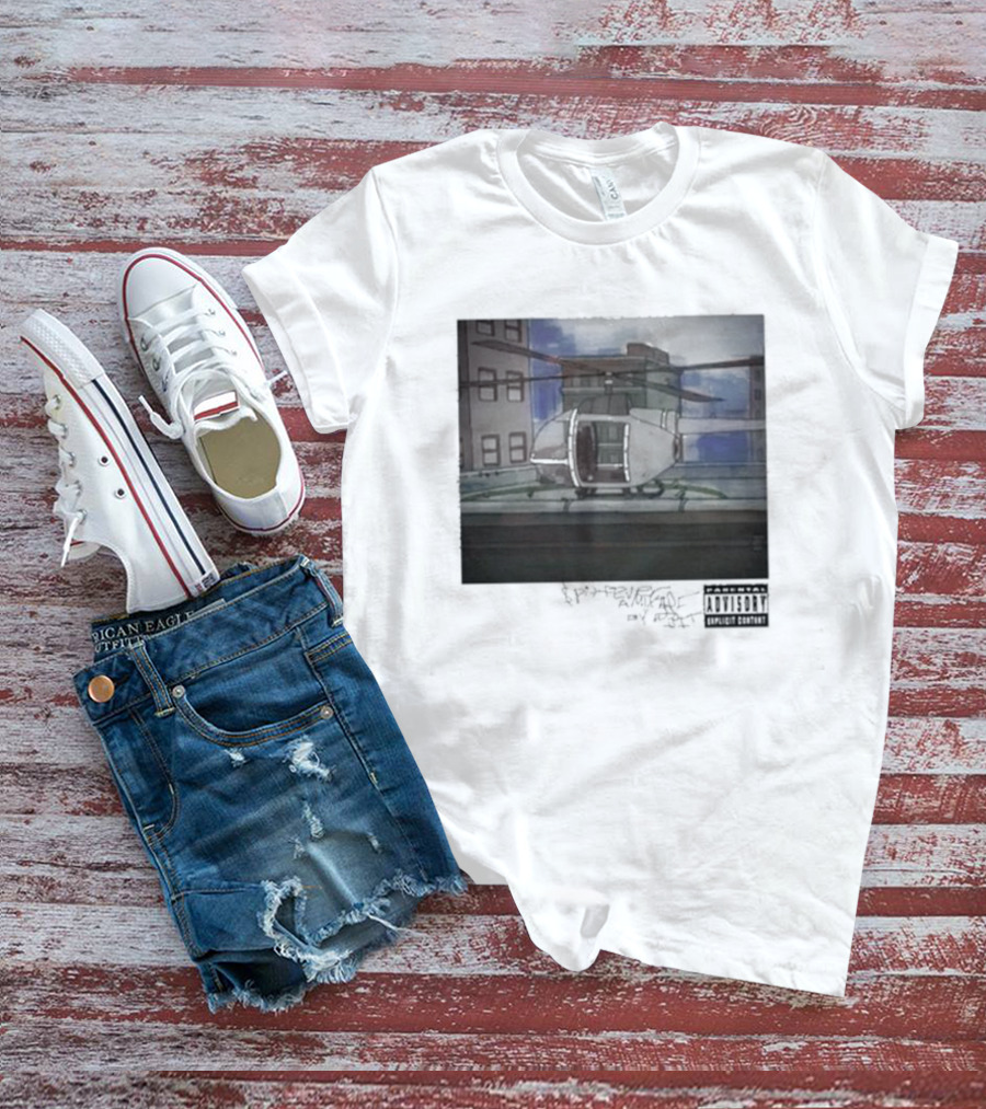 DJ Spits Gkmc Spit F3v3r Helicopter Explicit Content T-Shirt