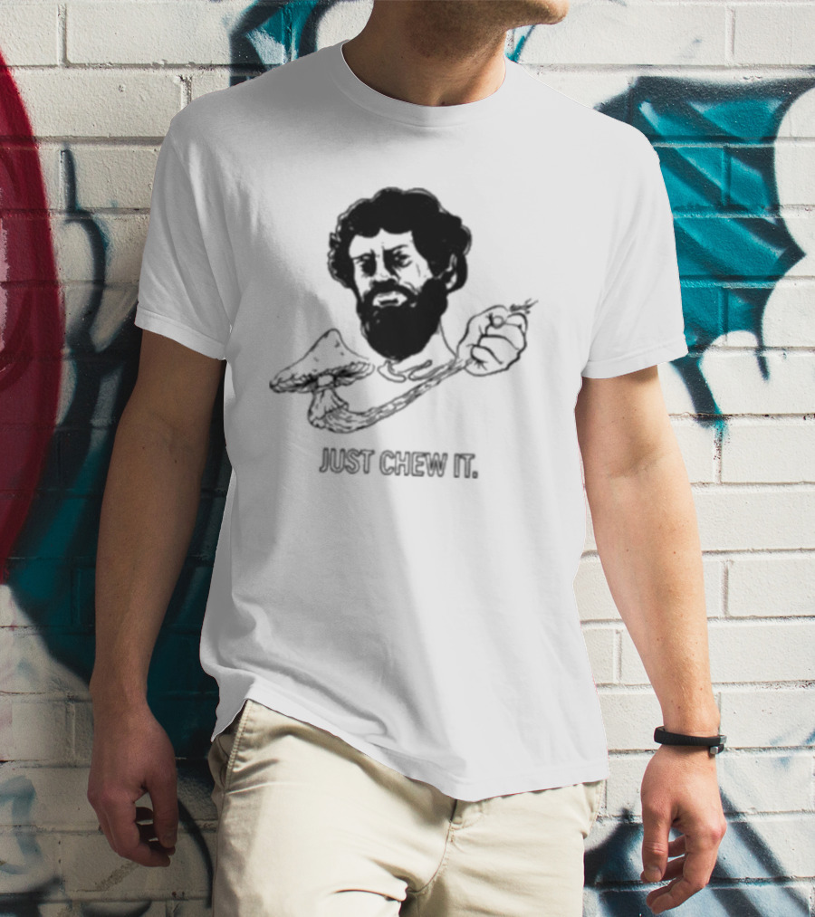 Dmtworld Just Chew It Psychedelic Mushroom Concept T-Shirt