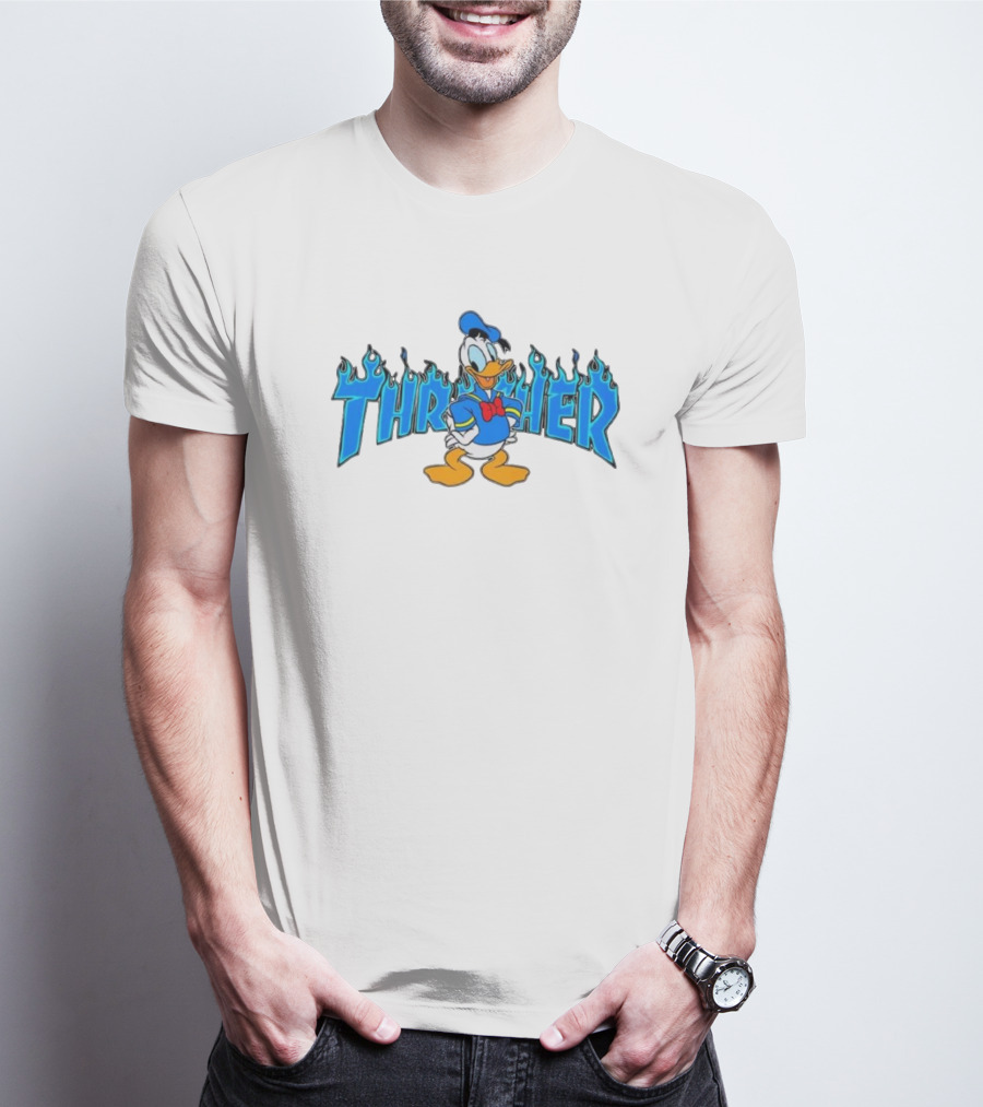 Donald Duck Thrasher Flame T-Shirt