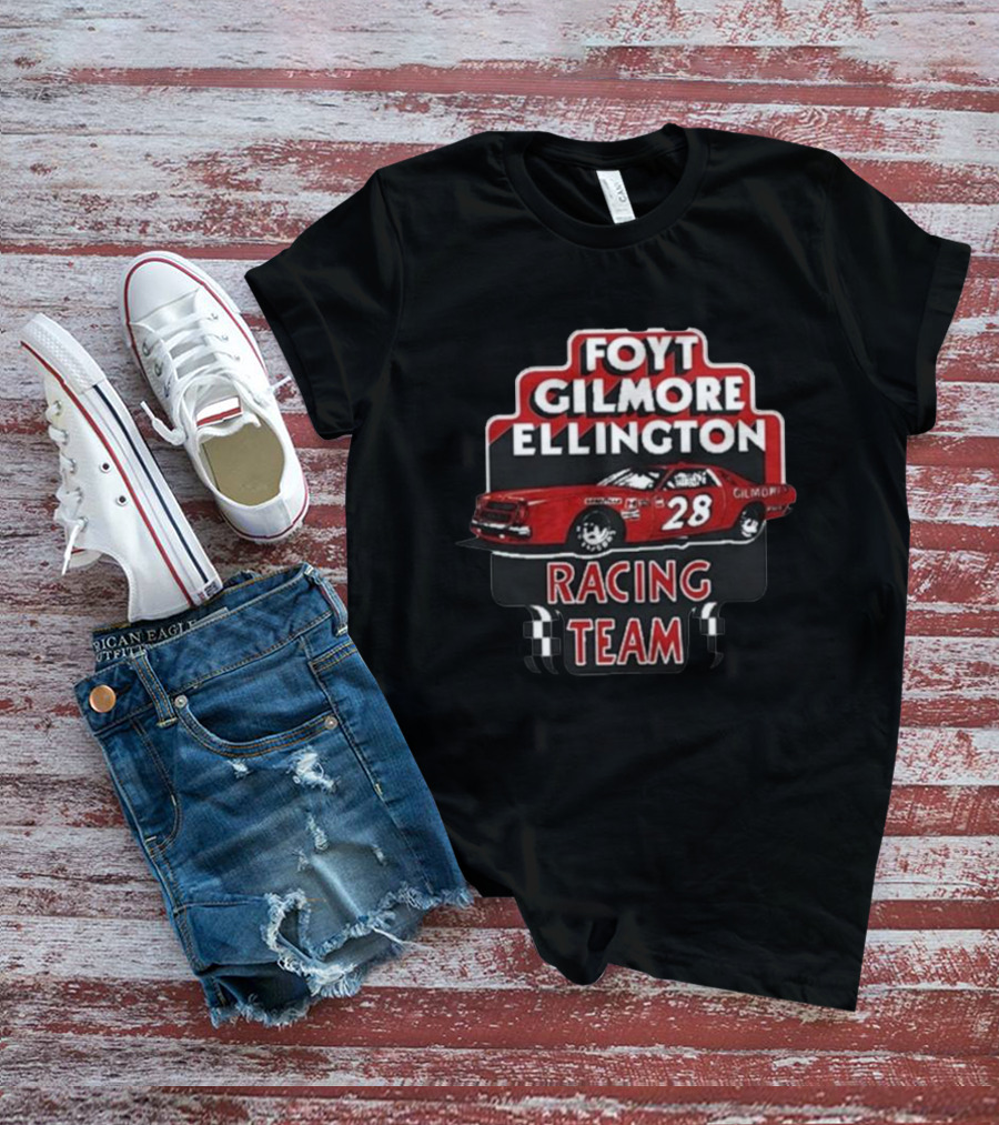 Foyt Gilmore Ellington Racing Team Car 28 Retro Motorsport T-Shirt