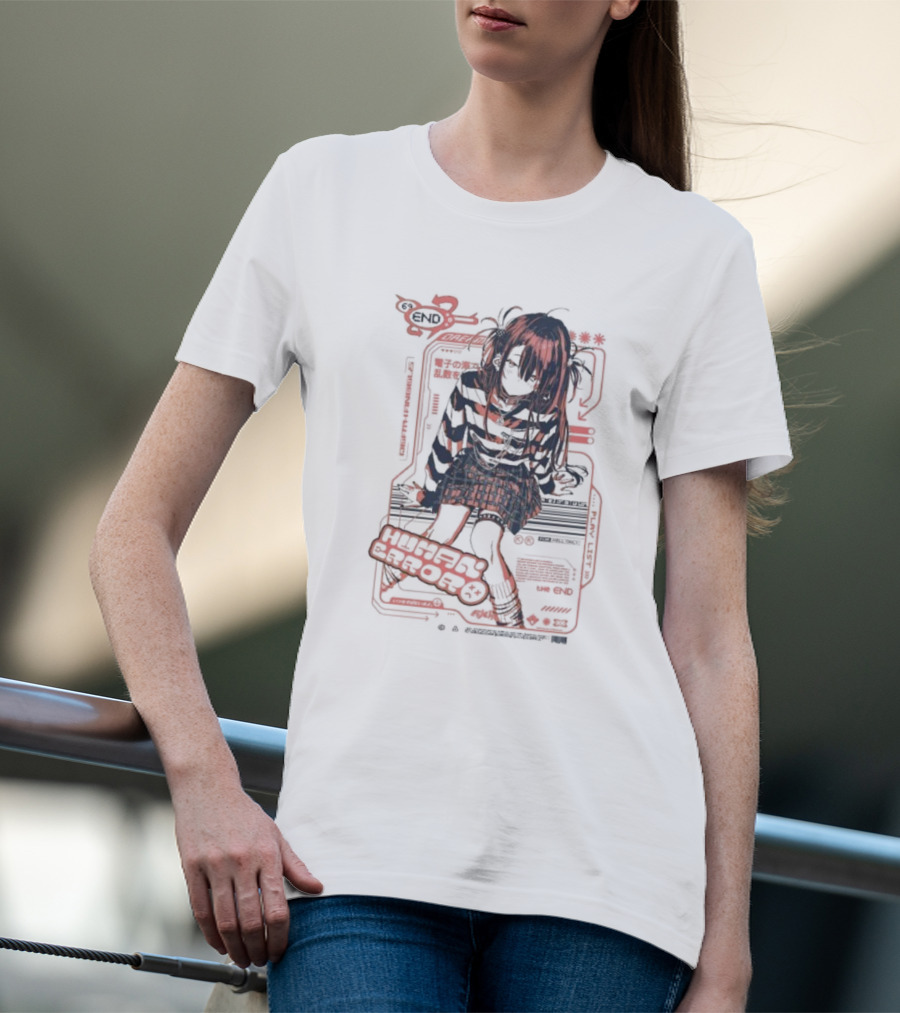 Human Error The End For Hell Only Japanese Girl Cyberpunk Anime Aesthetic T-Shirt