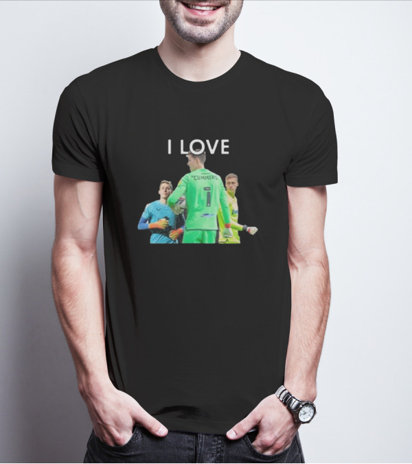 I Love Cumming Soccer Goalkeeper Trio T-Shirt