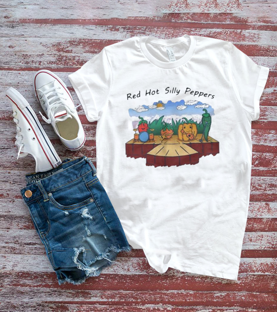 Red Hot Silly Peppers Vegetable Band Performance On Stage T-Shirt