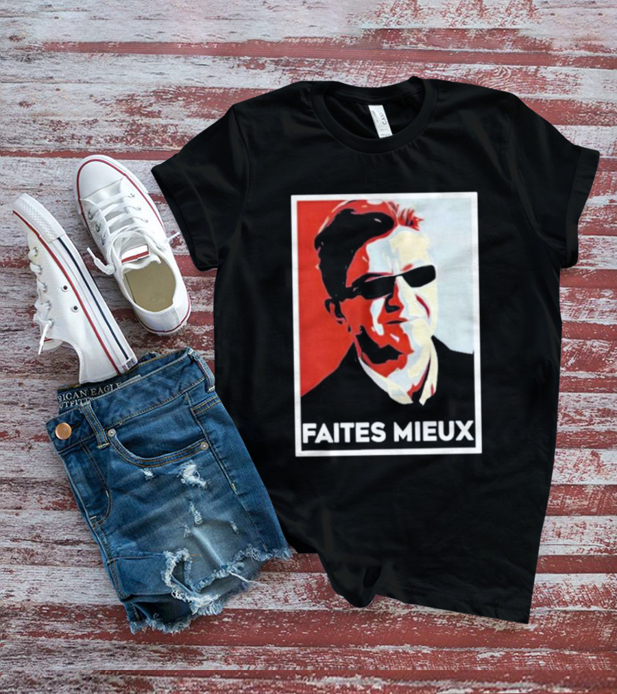 Faites Mieux Red And Black Pop T-Shirt