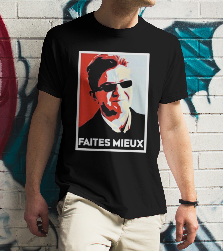 Faites Mieux Red And Black Pop T-Shirt